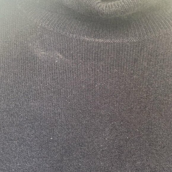 Nordstrom's 100% Cashmere Black Turtleneck Sweater SZ XS Lagenlook Quiet Luxury - Picture 9 of 10